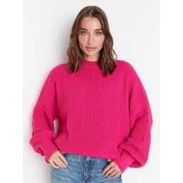 Trendyol Round Neck Long Sleeves Ribbed Longline Pullover Sweater-picture-19