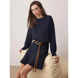 Trendyol Round Neck Long Sleeves Sweater With Skirt-picture-29