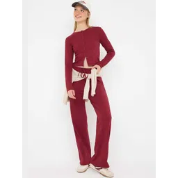 Trendyol Round Neck Long Sleeves Top With Trouser-picture-32