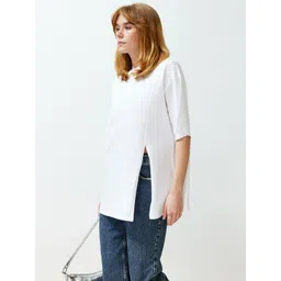 Trendyol Round Neck Short Sleeves Cotton T-shirt-picture-14