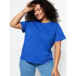 Trendyol Round Neck Short Sleeves Cotton T-shirt image 1