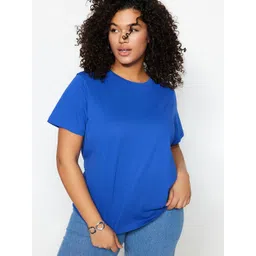 Trendyol Round Neck Short Sleeves Cotton T-shirt image 2
