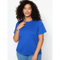 Trendyol Round Neck Short Sleeves Cotton T-shirt image 4