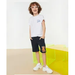 trendyol Solid  Knee Length Shorts - Navy Blue-picture-13