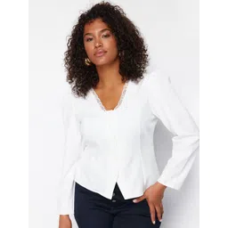 Trendyol Solid V-Neck Top-picture-33