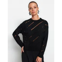 Trendyol Striped Pure Acrylic Pullover Sweaters-picture-40