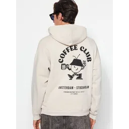 Trendyol Typography Printed Hooded Pullover Sweatshirt-picture-29