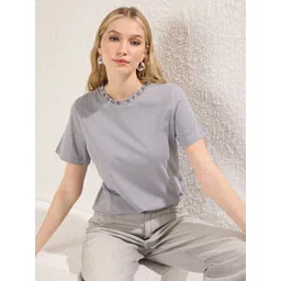 Trendyol Typography Printed Pure Cotton T-shirt-picture-29