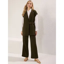 Trendyol V-Neck Sleeveless Coat And Trouser-picture-31
