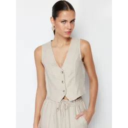 Trendyol V-Neck Sleeveless Waistcoat-picture-15