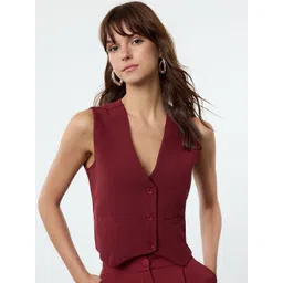 Trendyol V-Neck Sleeveless Waistcoat-picture-18