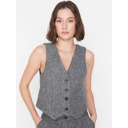 Trendyol V-Neck Sleeveless Waistcoat image 1