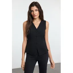 Trendyol V-Neck Woven Waistcoat-picture-32