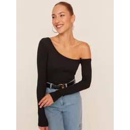 Trendyol Women Black One Shoulder Top-image-34