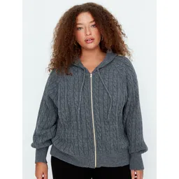 Trendyol Women Cable Knit Acrylic Sweater-picture-28