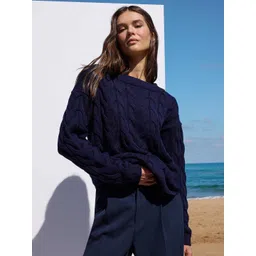 Trendyol Women Cable Knit Pullover-picture-14