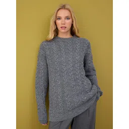 Trendyol Women Cable Knit Pullover-picture-10