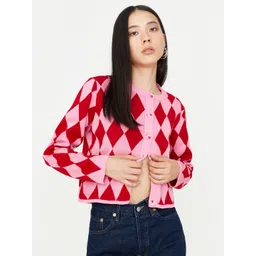 Trendyol Women Checked Cardigan Sweater-picture-24