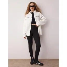 Trendyol Women Colourblocked Hooded Front-Open Oversized Sweatshirt-picture-22