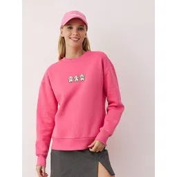 Trendyol Women Embroidered Detail Long Sleeves Oversized Sweatshirt-picture-18