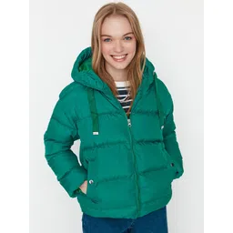 Trendyol Women Green Puffer Jacket-picture-10