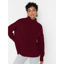Trendyol Women High Neck Long Sleeves Pullover Sweater-picture-31