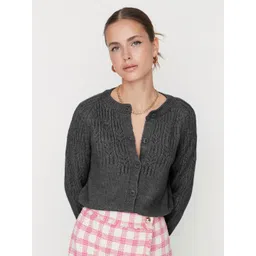 Trendyol Women Long Sleeves Ribbed Cardigan-picture-30