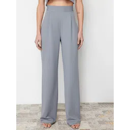 Trendyol Women Mid-Rise Regular Fit Trousers-picture-13