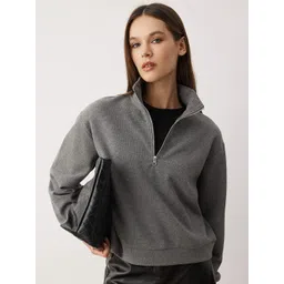 Trendyol Women Mock Collar Pullover Sweatshirt-picture-43