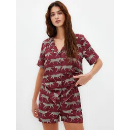 Trendyol Women Printed Night suit-picture-19