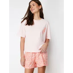 Trendyol Women Printed Night suit-picture-24