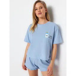 Trendyol Women Printed Night suit-picture-28