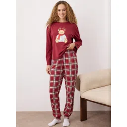 Trendyol Women Printed Night suit-picture-37