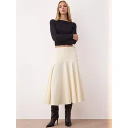 Trendyol Women Pure Cotton A-Line Midi Skirt-picture-41