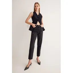 Trendyol Women Pure Cotton Regular Fit Mid-Rise Jeans-picture-31