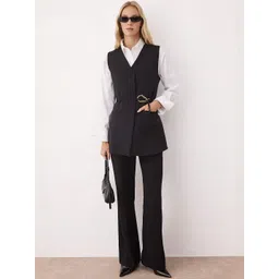 Trendyol Women Pure Cotton Single-Breasted Overcoat-picture-28