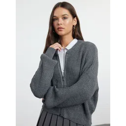 Trendyol Women Ribbed Pullover-picture-21