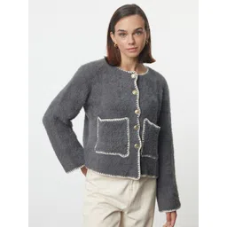 Trendyol Women Round Neck Cardigan-picture-28