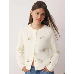 Trendyol Women Round Neck Long Sleeves Embroidered Cardigan With Embroidered Detail-picture-17