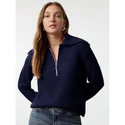 Trendyol Women Shirt Collar Long Sleeves Pullover-picture-11