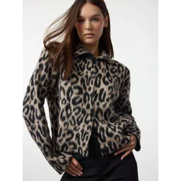 Trendyol Women Shirt Collar Printed Cardigan-picture-34