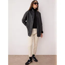 Trendyol Women Single Breasted Spread Collar Overcoat-picture-37