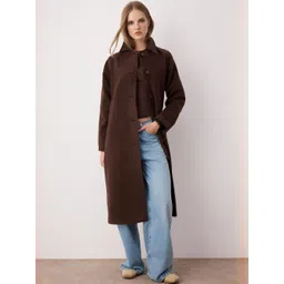 Trendyol Women Single Breasted Spread Collar Overcoat-picture-35