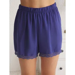 Trendyol Women Solid Lapel Collar Night Suit image 2