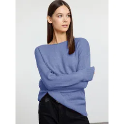 Trendyol Women Solid Long Sleeves Pullover-picture-16