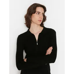 Trendyol Women Solid Long Sleeves Shirt Style Top-picture-16