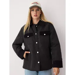 Trendyol Women Spread Collar Colourblocked Padded Jacket-picture-20