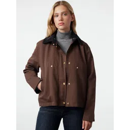 Trendyol Women Spread Collar Single-Breasted Parka Coat-picture-29