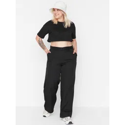 Trendyol Women Straight Fit Pleated Regular Trousers-picture-25