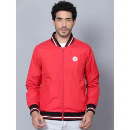 Trenz Stand Collar Long Sleeves Reversible Bomber Jacket-picture-16